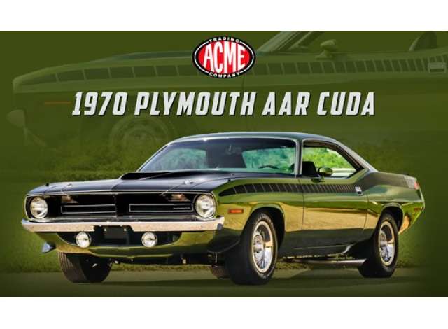 PLYMOUTH - AAR CUDA COUPE 1970 - IVY GREEN