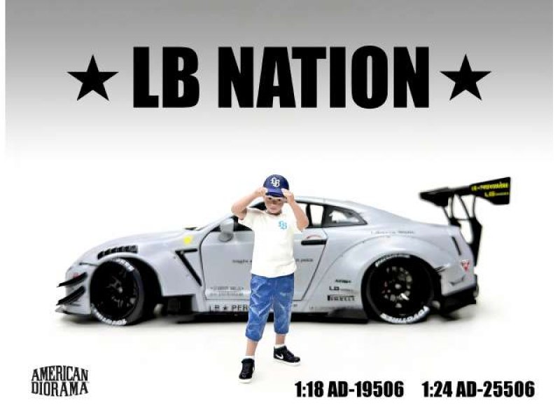 American Diorama Liberty Walk LB Nation 6-figuren set 1/18