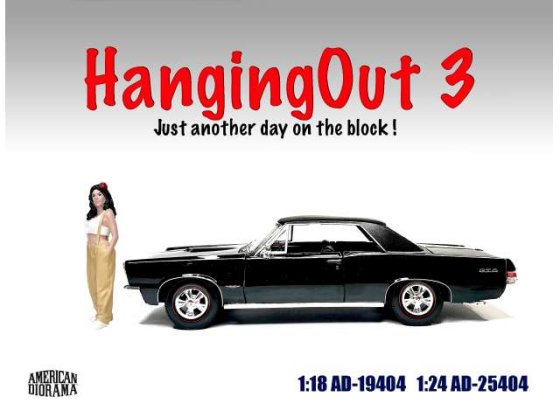 American Diorama 1/18 Hanging Out 3-4 figuur