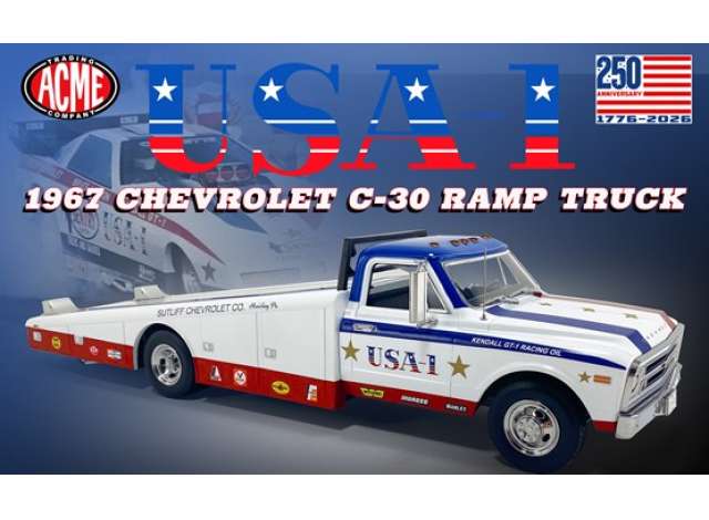 1967 Chevrolet C-30 Ramp Truck *USA-1*, white/blue