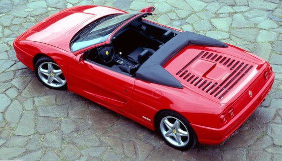 Ferrari F355 Spider 1/18 Rosso Corsa door BBR