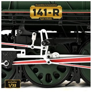 SNCF 141-R 1187 stoomlocomotief 1/32 IXO