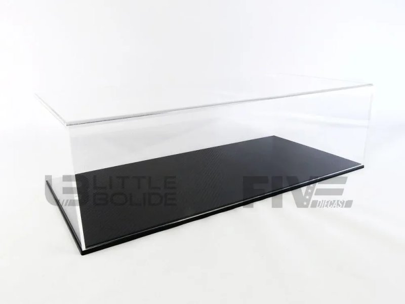 DISPLAY CASE Show-Case 1/12 -Stuttgart Base Carbon Fibre Effet