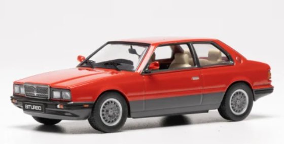 Maserati Biturbo 1982 schaalmodel 1/43 van IXO
