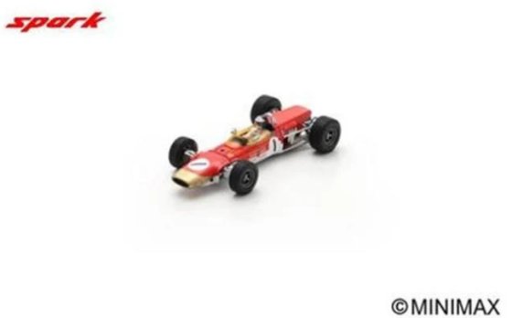 Schaalmodel van Lotus 48 No.1 GP Barcelona 1968 door Spark in 1/43