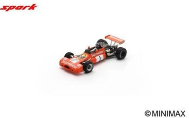 Brabham BT36 N°1 Trophée Duitsland 1972 Graham Hill 1/43 Spark