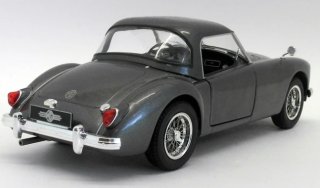 MGA MKI A1500 closed hard top. Diecast model with opening front doors, steel grey (motip 51073)
