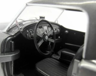MGA MKI A1500 closed hard top. Diecast model with opening front doors, steel grey (motip 51073)