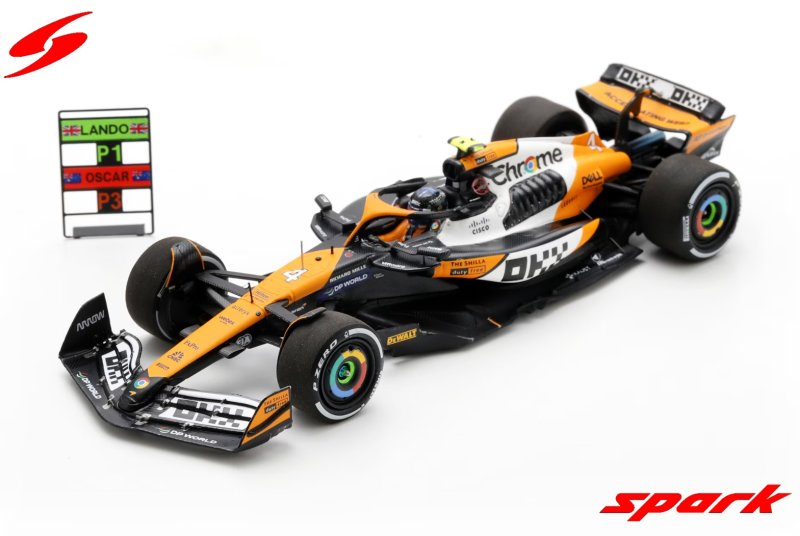 McLaren MCL38 No.4 Singapore GP 2024 Lando Norris 1:43 Spark
