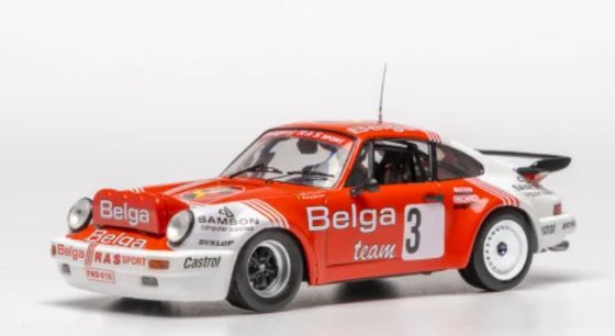Porsche 911 SC/RS 1/43 IXO Circuit des Ardennes 1985 Droogmans/Joosten