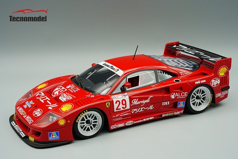 Ferrari F40 LM No. 29 BPR Suzuka 1996 schaal 1/12 Tecnomodel