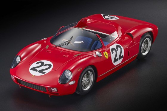 Ferrari 250P Spider 3.0L V12 Le Mans 1963 schaal 1/12 TopMarques