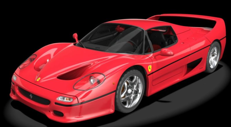 Ferrari F50 Coupe 1/8 modelkit Pocher Rosso Corsa