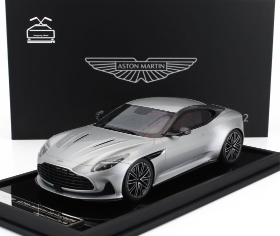 Aston Martin DB12 2023 Lightning Silver 1:18 MotorHelix