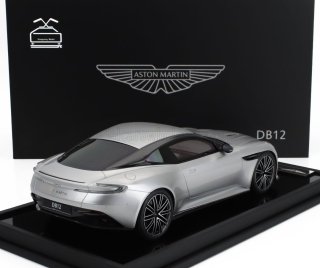Aston Martin DB12 2023 Lightning Silver 1:18 MotorHelix