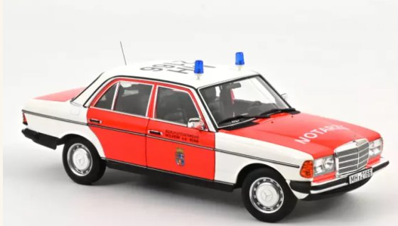 Mercedes-Benz 200 1984 ambulance schaal 1/18 van NOREV