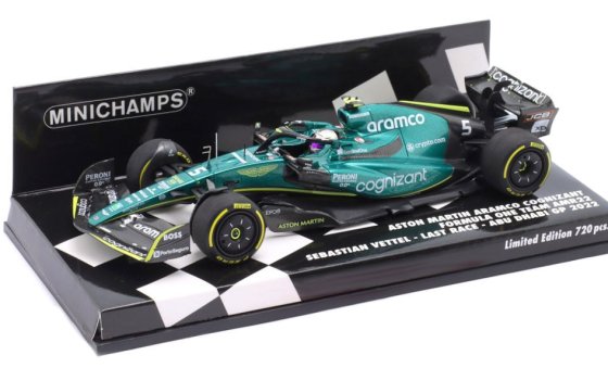 ASTON MARTIN ARAMCO COGNIZANT FORMULA ONE TEAM AMR22 S. VETTEL LAST RACE ABU DHABI GP 2022