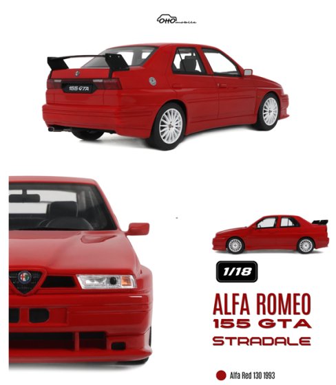 Alfa Romeo 155 GTA Stradale 1/18 schaalmodel van OttOmobile