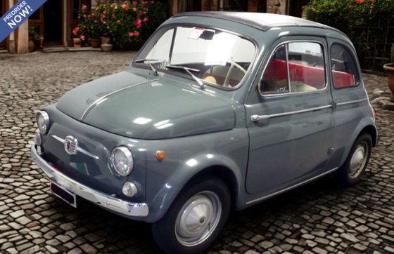 FIAT 500 D Grigio Medio 1/18 BBR