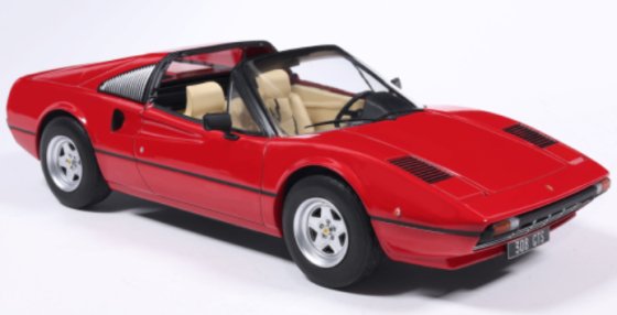 Ferrari 308 GTS 1977 modèle réduit 1:18 de MCG
