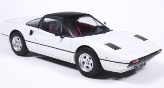 Ferrari 308 GTS 1977 schaalmodel 1:18 van MCG