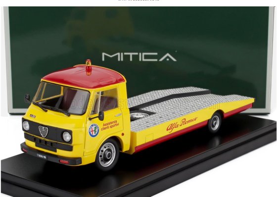 ALFA ROMEO - A12 (F12) CARRO ATTREZZI SECONDA SERIE 1977 - TOW TRUCK -  YELLOW RED