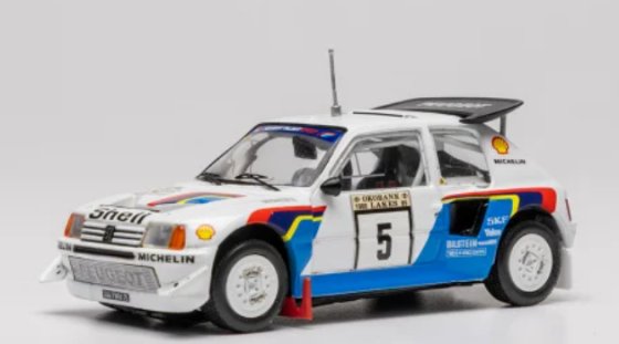 Peugeot 205 Turbo 16V Evo 2, 1000 Lakes Rally, 1986, #6, S.Blomqvist/B.Berglund, 1:43