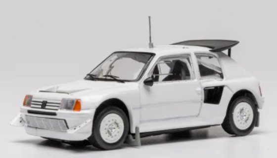 Peugeot 205 Turbo 16V Evo 2, blanc , 1986, 1:43