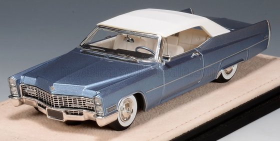 CADILLAC - DE VILLE CABRIOLET CLOSED 1967 - MARINA BLUE MET WHITE