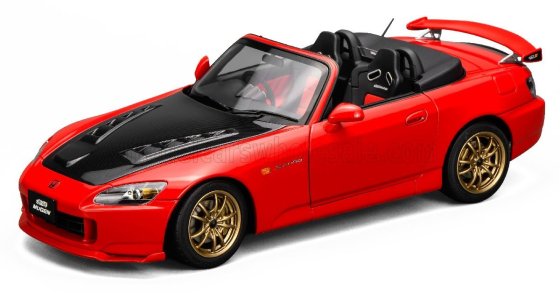 Honda S2000 Spider Hard-Top Mugen 2001 Red Carbon 1/18 MotorHelix
