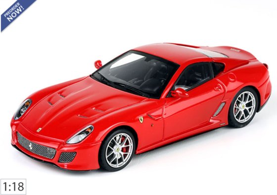 Ferrari 599 GTO 2010 - made in Italy Rosso Corsa con cerchi argento