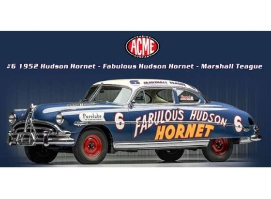 HUDSON - FABULOUS HUDSON HORNET N 6 RACING 1952 MARSHALL TEAGUE 