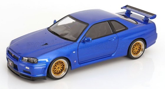 NISSAN - SKYLINE GT-R (R34) V-SPEC II 2001 - CERCHI BBS - BBS RIMS - BLUE MET