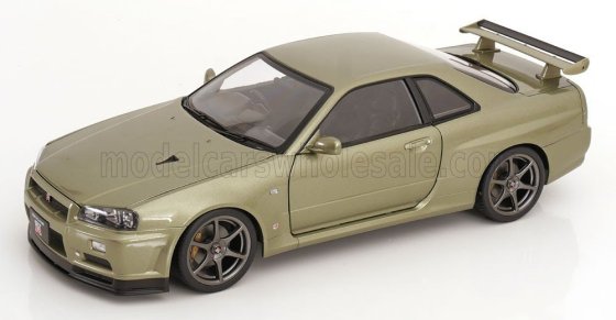 NISSAN - SKYLINE GT-R (R34) V-SPEC NUR 2001 - CERCHI OEM - OEM RIMS - GREEN MET