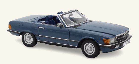  Mercedes-Benz 500 SL 1982 Labradorblauw 1:18