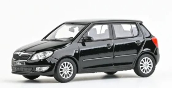 Skoda Fabia II FL, schwarz, 2010
