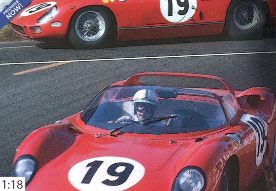 Ferrari 330 P-64 N° 19 - terzo classificato 24 H Le Mans 1964 - piloti Bandini - Surtees