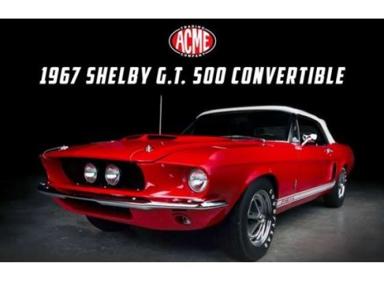 Shelby G.T. 500 Convertible, red 1967