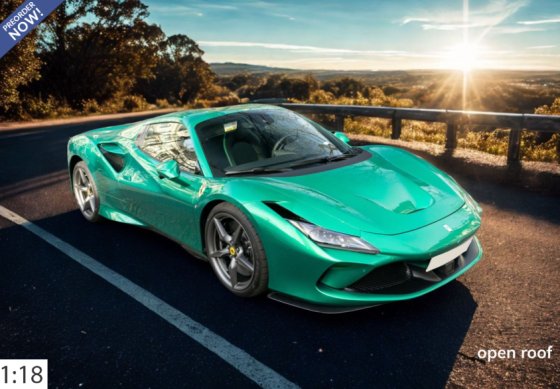 Ferrari F8 Tributo spider green jewel
