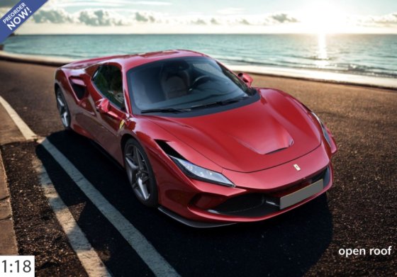 Ferrari F8 Tributo spider rosso fuoco