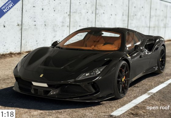 Ferrari F8 Tributo spider nero ds
