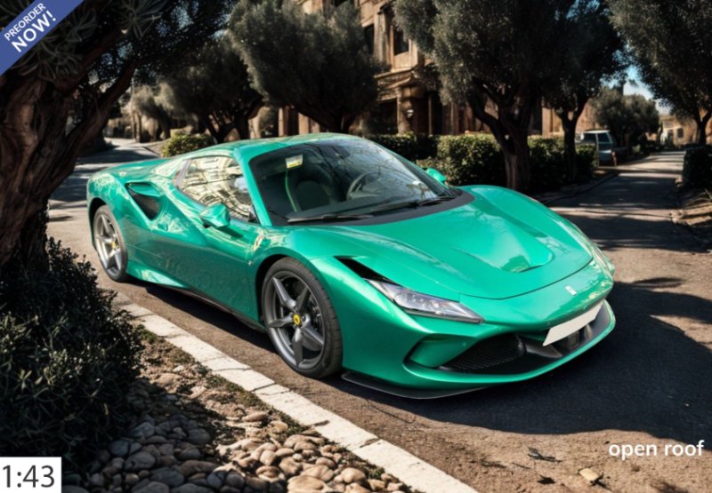 Ferrari F8 Tributo spider green jewel