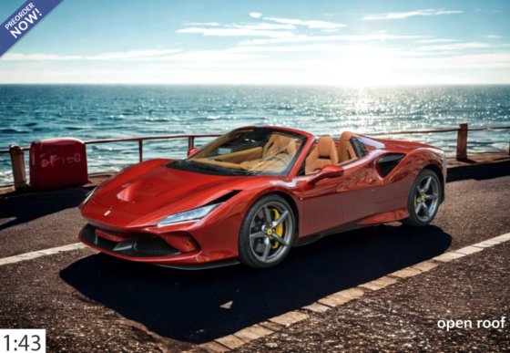 Ferrari F8 Tributo spider rosso fuoco - freni gialli