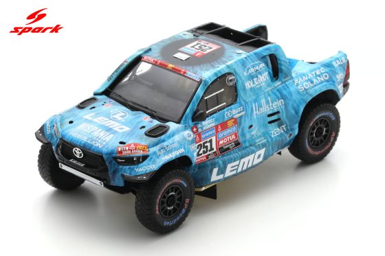  TOYOTA HILUX No.251 30th Place Dakar 2023 A. Pesci - S. Kuhni