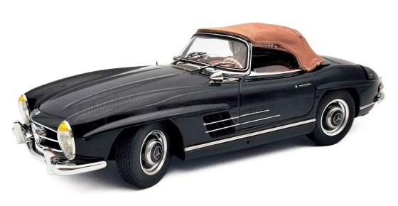 MERCEDES BENZ - 300SL ROADSTER SPIDER SOFT-TOP CLOSED (W198) 1954 - BLACK CREAM