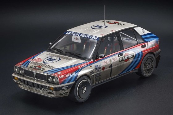 LANCIA - DELTA HF INTEGRALE MARTINI 16V (night version) N 1 DIRTY VERSION 3rd RALLY MONTECARLO 1990 MIKI BIASION - TIZIANO SIVIERO
