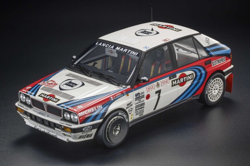 LANCIA - DELTA HF INTEGRALE MARTINI 16V N 7 WINNER RALLY MONTECARLO 1990 DIDIER AURIOL - BERNARD OCCELLI