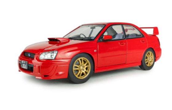 SUBARU IMPREZA WRX STI FLAME RED 2004