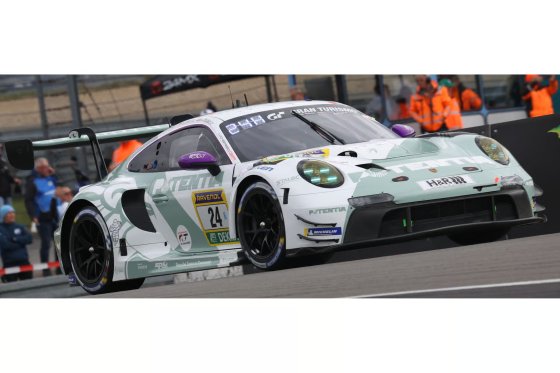 Porsche 911 GT3 R (992) Evo26 Nr. 24 Lionspeed GP 5e 24 uur Nürburgring 2026 L. Heinrich - L. Vanthoor - R. Feller Beperkte oplage van 500