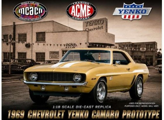 CHEVROLET - YENKO CAMARO COUPE PROTOTYPE 1969 - GOLD